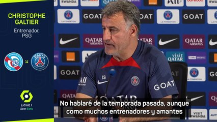 Galtier: "Messi ha estado irreprochable durante toda la temporada"