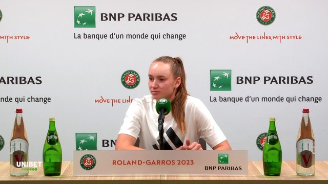Roland-Garros 2023 - Elena Rybakina : With Iga Swiatek and Aryna Sabalenka, we push each other