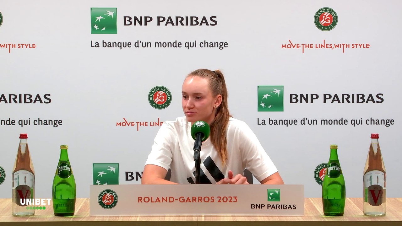 Roland-Garros 2023 - Elena Rybakina : "With Iga Swiatek and Aryna Sabalenka, we push each other"