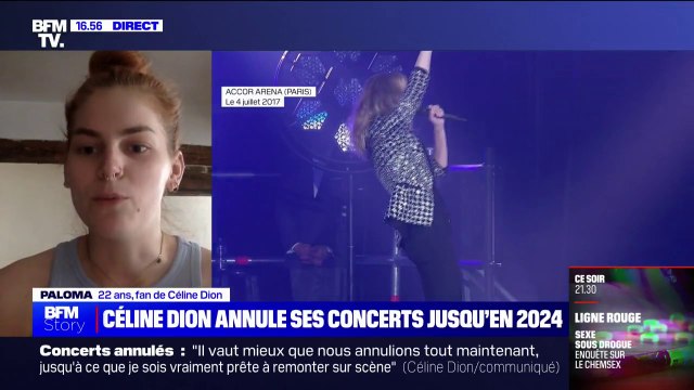 Annulation de la tournée de Céline Dion: J'ai été vraiment déçue et extrêmement inquiète , Paloma, fan de Céline Dion, devait aller voir la chanteuse en concert