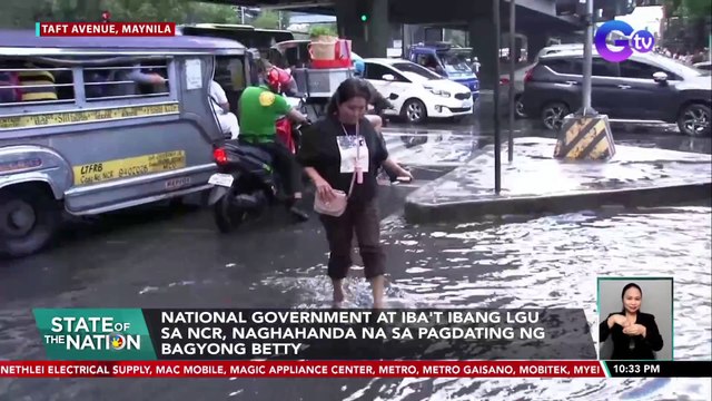 National Government at iba't ibang LGU sa NCR, patuloy ang paghahanda sa pagdating ng Bagyong Betty | SONA