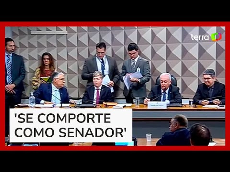 CPMI do 8 de janeiro: Otto Alencar 'dá bronca' em Marcos do Val: 'Aqui não é delegacia'