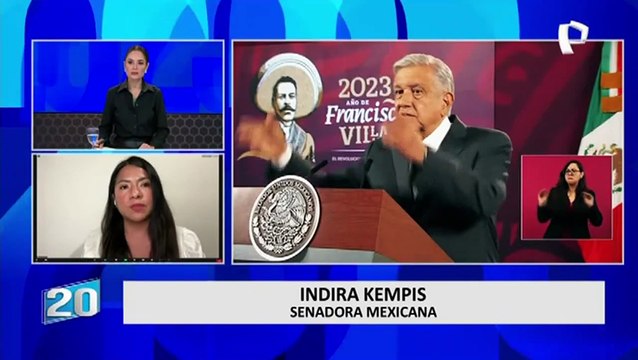 Indira Kempis, senadora mexicana: “AMLO ha hecho afirmaciones violentas hacia la presidenta Dina Boluarte”
