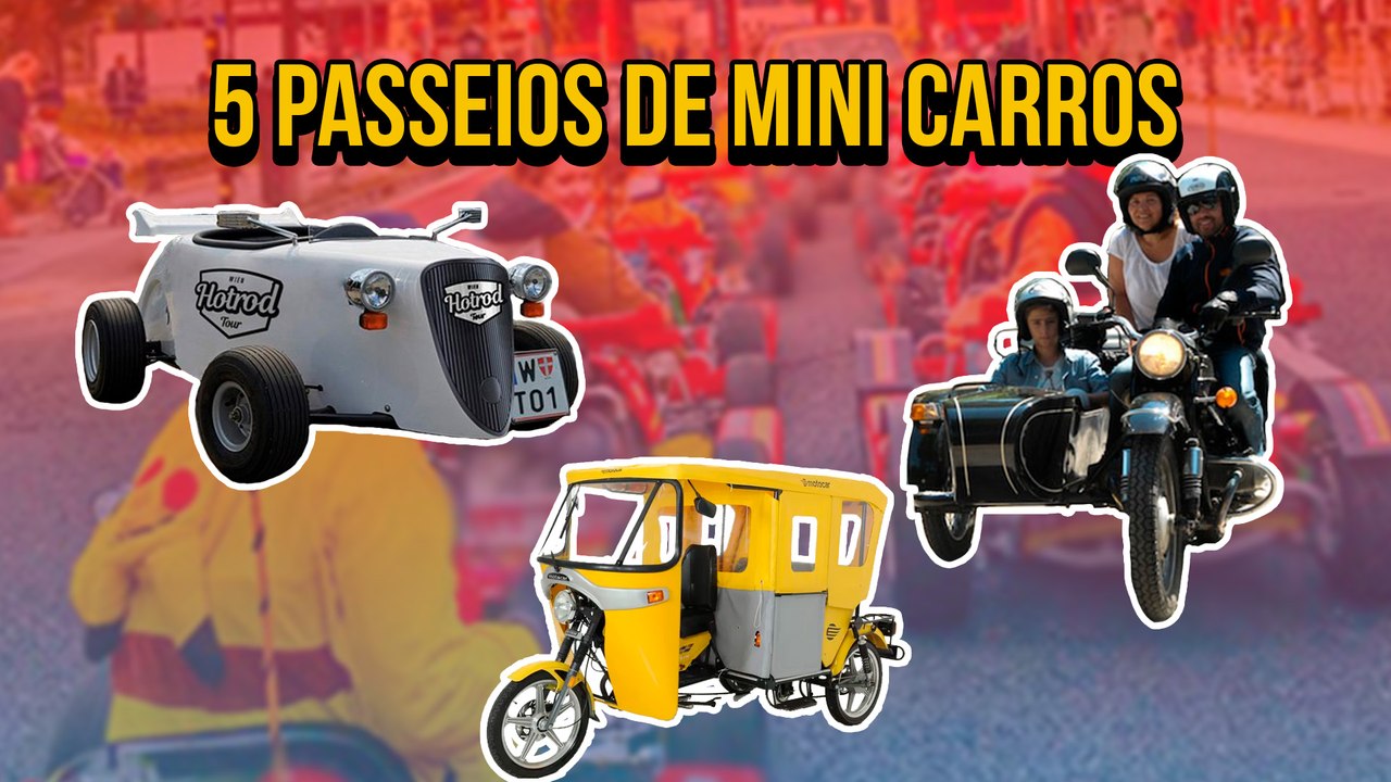 5 passeios em mini carros ao redor do mundo