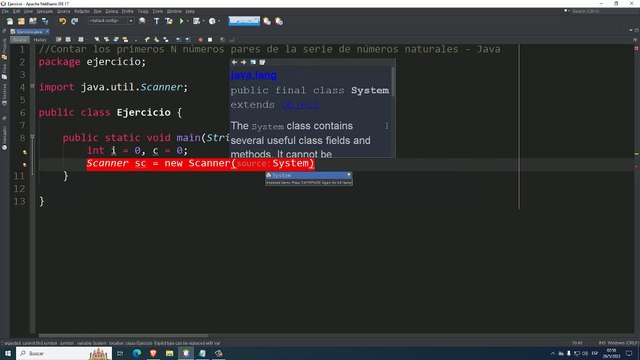 Contar los primeros N números pares de la serie de números naturales en Java