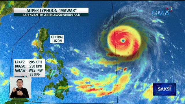 Super typhoon na tatawaging Bagyong Betty, bahagyang humina habang papalapit sa PAR | Saksi