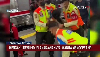 Ketahuan Nyopet HP di Gerbong KLR, Emak-Emak Ini Histeris Saat Digiring Paksa Petugas!