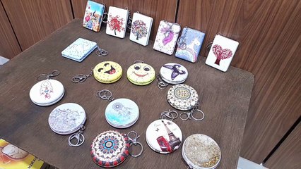 Unboxing and Review of Stylish Pocket Size Mirror Keychain for Girl's Women