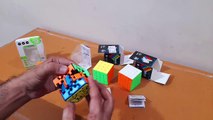 Unboxing and Review of evil eye, gear, 4x4, 5x5 moyo rubik's cube for smart kids gift