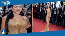 Georgina Rodriguez à Cannes : la femme de Cristiano Ronaldo illumine le tapis rouge en robe dorée in
