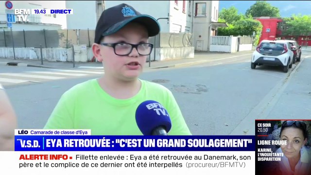 Eya retrouvée au Danemark: Je suis très heureux confie Léo, camarade de classe et voisin de la petite fille