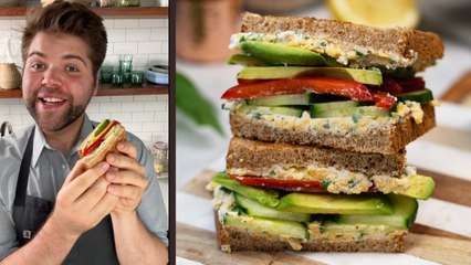 How to Make a Loaded Cucumber and Avocado Sandwich