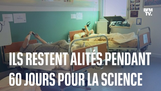 Ces volontaires restent alités pendant 60 jours pour faire avancer la recherche spatiale