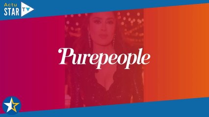 Cannes 2023 : Salma Hayek très pulpeuse et amoureuse face à un top model ultra sexy qui en dévoile b