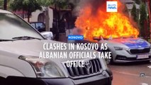 Serbs clash with police in nothern Kosovo over elected Albanian officials