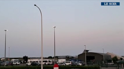 L'avion d'Olivier Vandecasteele à l'aéroport de Melsbroek