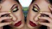 Best makeup -  Gold Glitter Cut Crease Smokey Eye -  New Years Eve Makeup Tutorial