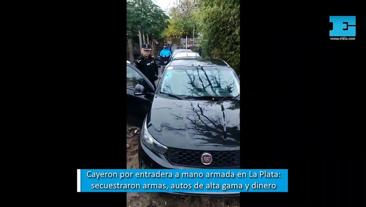 Cayeron por una entradera violenta en La Plata: secuestran autos de alta gama, armas y dinero
