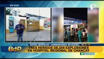 Incendio y explosiones dejan 3 heridos en Hospital Regional de Chancay