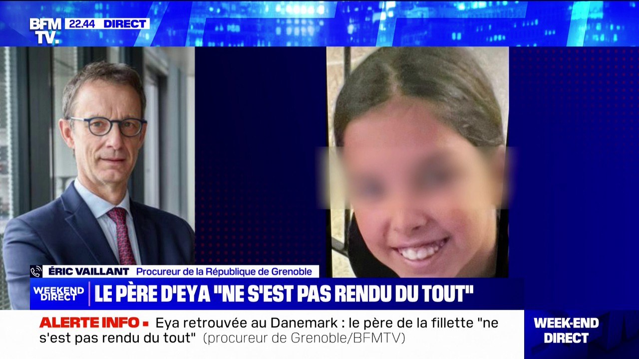Eya retrouvée au Danemark: "Eya a pu parler avec sa maman, elle va bien" indique le procureur de la République de Grenoble