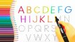 Learn Alphabet Abc Coloring and Drawing. Learn Abc Writing. Learn Alphabet for Toddlers
