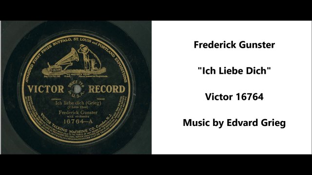 Frederick Gunster - Ich Liebe Dich (1909)