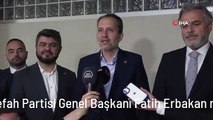 Yeniden Refah Partisi Genel Başkanı Fatih Erbakan mazbatasını aldı