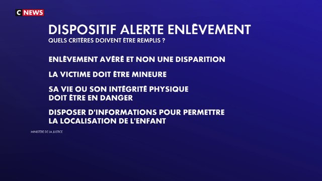 Comment marche une alerte enlèvement ?
