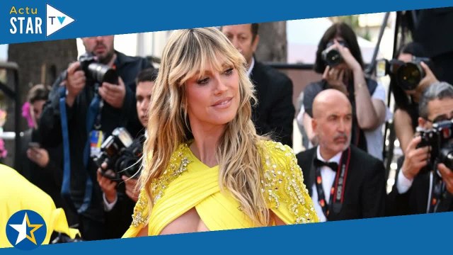 Festival de Cannes 2023 : Heidi Klum ose une tenue ultra-ouverte, et passe à deux doigts de l'accide