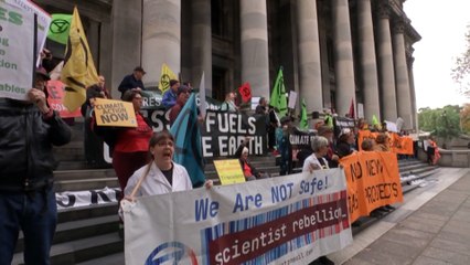 Hundreds rally against SA government’s new protest penalties