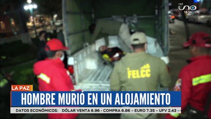 Hombre murió en alojamiento
