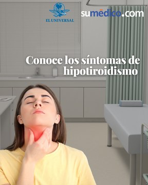 Conoce los síntomas de hipotiroidismo
