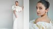 Cannes 2023 Red Carpet : Anushka Sharma Off White Off Shoulder Gown में Cannes Debut Look Viral |