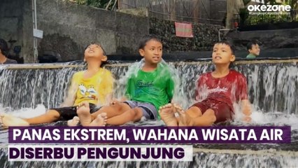 Download Video: Panas Ekstrem, Pengunjung Serbu Wahana Wisata Air di Boyolali