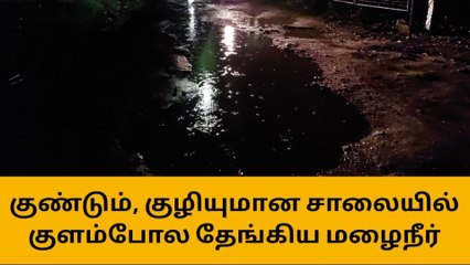 ஸ்ரீரங்கம்: குளம் போல தேங்கிய மழை நீரால் மக்கள் அவதி!