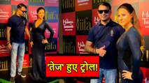 ट्रोलर्स के निशाने पर तेज प्रताप,अभिनेत्री काजोल की वैक्स स्टैच्यू के साथ पोज़ देने पर हुए ट्रोल