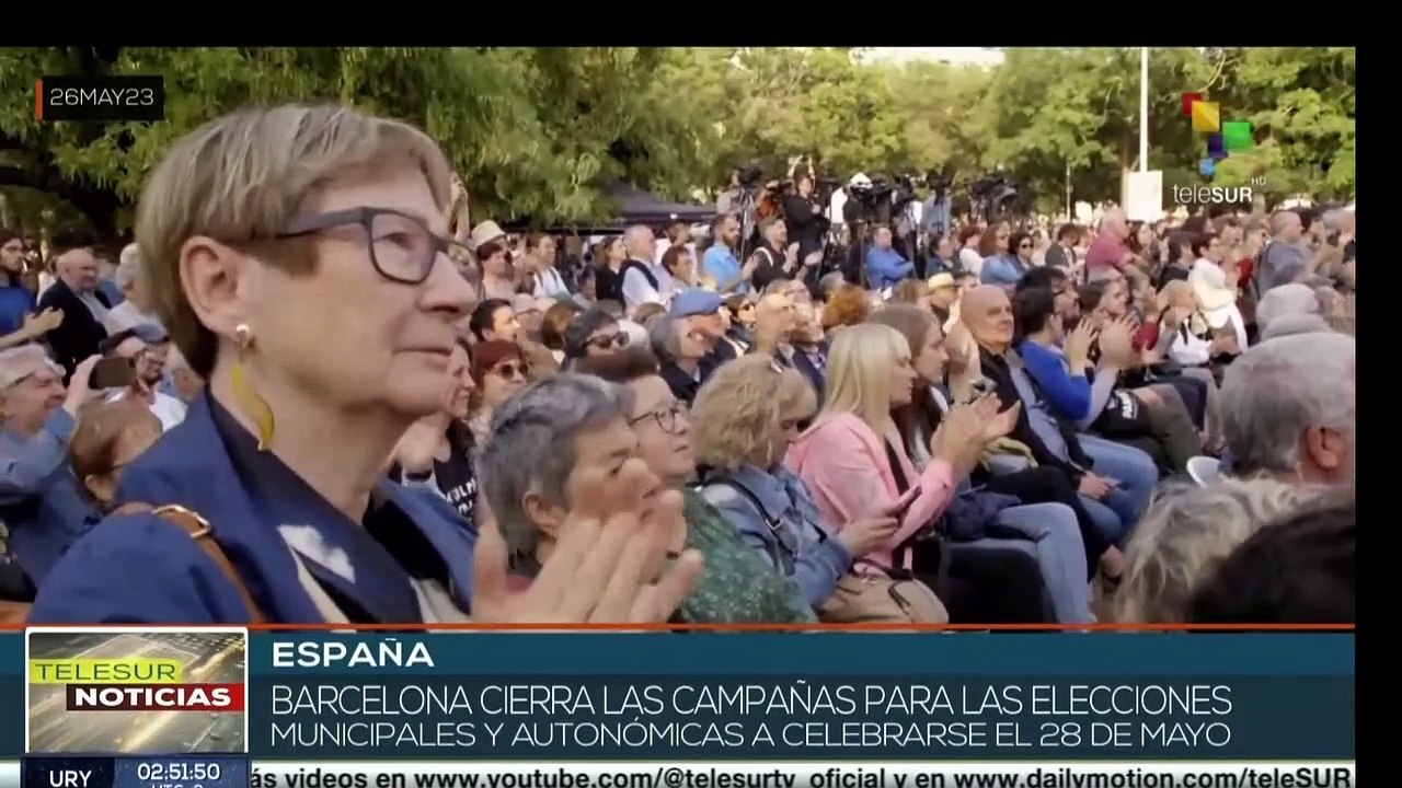 España: Cierran las campañas para Elecciones Municipales y Autonómicas en Barcelona