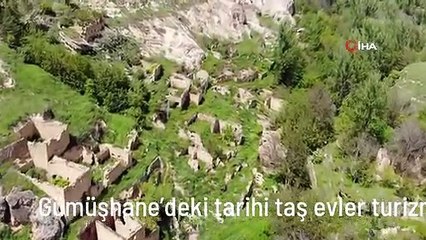 Gümüşhane'deki tarihi taş evler turizme kazandırılmayı bekliyor