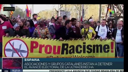 Grupos catalanes instan a detener avance electoral de la ultraderecha