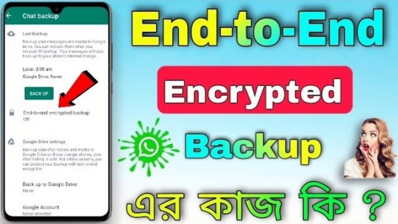 WhatsApp ~ এর End to End Encryption কি  এবং এর কাজ কি || How To Use End to End Encrypted Backup