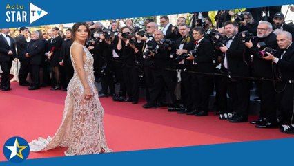 Cannes 2023 : Eva Longoria toute en strass et transparence, elle électrise les marches