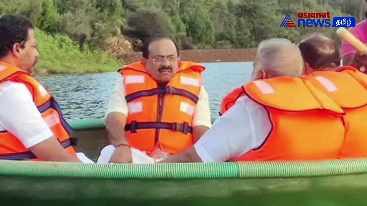 Watch : கொடைக்கானல் ஏரியில் பரிசிலில் சவாரி செய்த படி அமைச்சர்கள் ஆய்வு!
