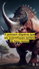 3 animaux disparus que les scientifiques tentent de faire revivre !