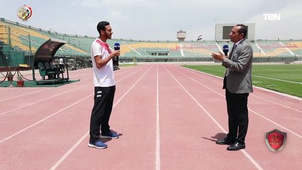 أول ظهور للبطل الأولمبي مهند شعبان بعد حصوله على ذهبية كأس العالم في الخماسي