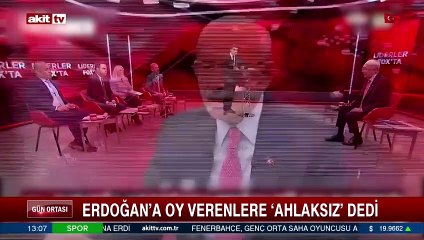 Depremzedelerden sonra şimdi de Erdoğan'a oy verenlere ahlaksız dedi