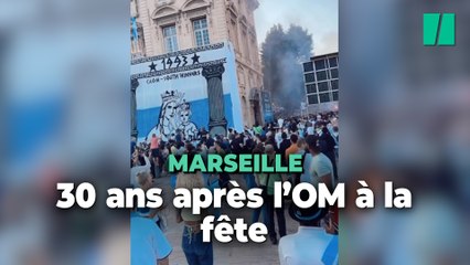 Video herunterladen: Marseille s'embrase pour les 30 ans du sacre de l'OM