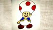 How to draw Toad(Super Mario Bros)