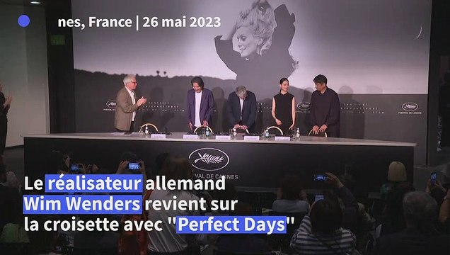 Cannes: conférence de presse du film Perfect Days de Wim Wenders