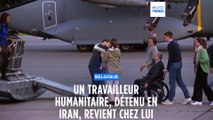 L'humanitaire belge Olivier Vandecasteele de retour à Bruxelles : la joie des retrouvailles