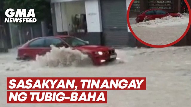 Car swept away by floodwaters in Spain | GMA News Feed